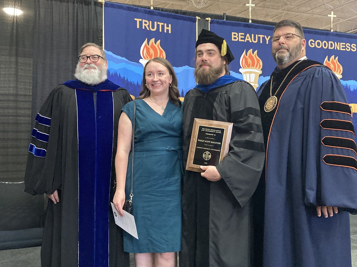 Dr. Wesley McMasters, winner of the 2023 Teaching Excellence and Leadership Award!

Congrats, Wes!!!