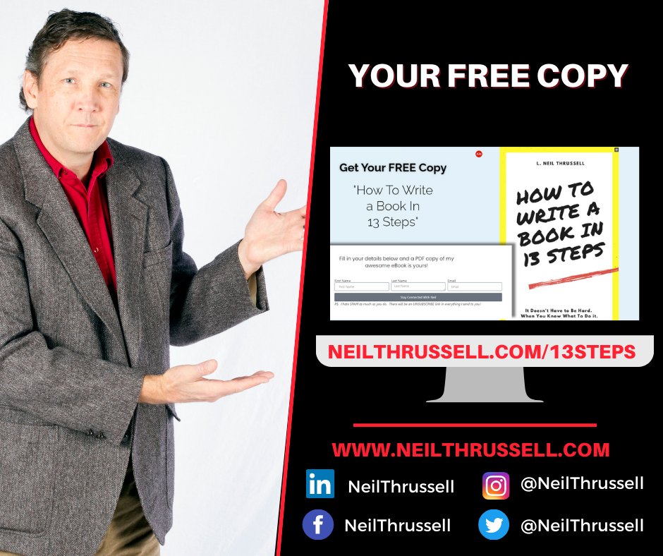 Get your FREE copy of 'How To Write a Book in 13 Steps'

https//neilthrussell.com/13steps

#neilthrussell #13steps