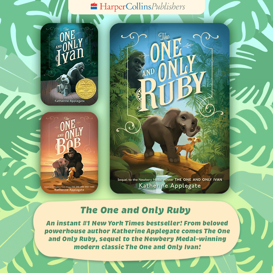 helloCPI's tweet photo. Our favorite pachyderm is back in a new adventure from award-winning author @kaaauthor. Don’t miss this heartwarming tale of Ruby’s beginning, complete with black and white illustrations by @PatriCastelao !
@HarperChildrens @HarperCollinsCh
#oneandonlyivan #middlegradefiction https://t.co/reJfNz9KfL