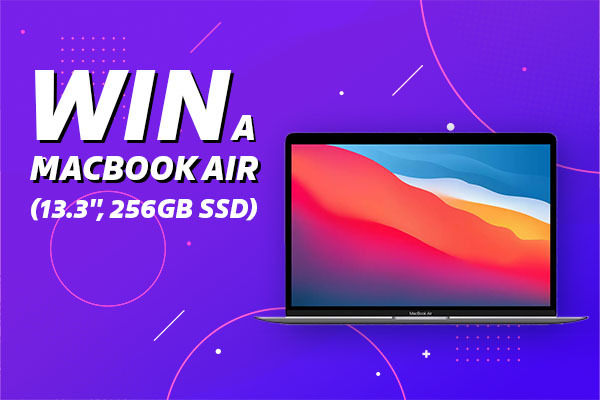 Last chance to win this fantastic MacBook Air, just in time for the return to school or university, or to upgrade your old laptop! 💻🤩🥳

Don't miss out, get your tickets before Saturday: bit.ly/3OUlWfH