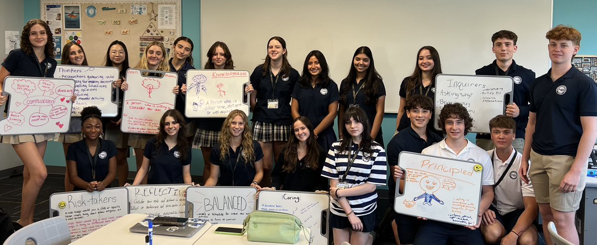 I had so much fun with my juniors this morning exploring the IB learner profile traits! <a href="/NBPSEagles/">North Broward Prep</a>
