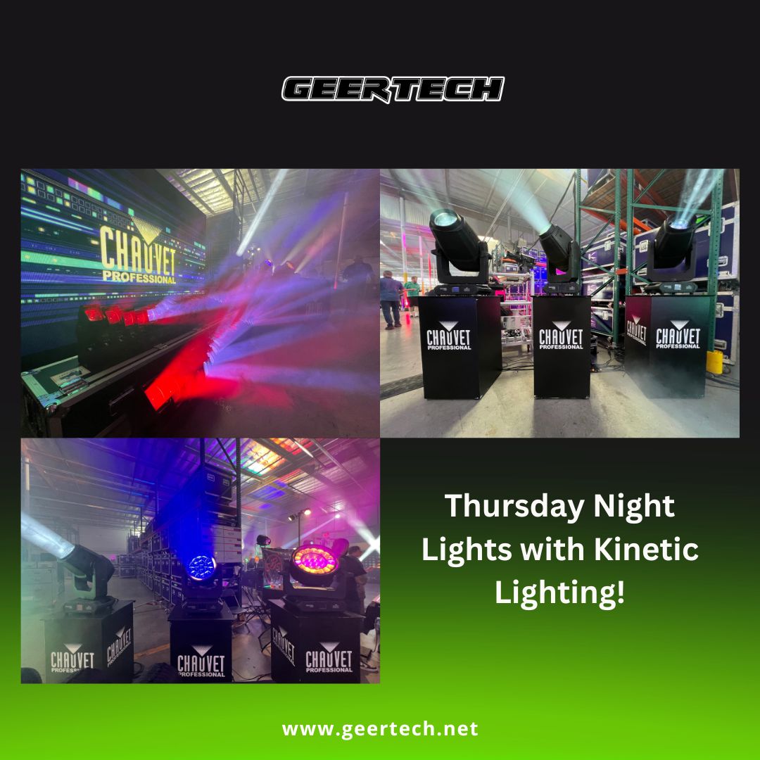 GeerTech's tweet image. We had a blast being part of the Thursday Night Lights event with @KineticLighting Can't wait for next summer! Contact your #GeerTech Reps for a demo!

#LightingDesigners #chauvetprofessional #lightingdesign #production #kinoflo