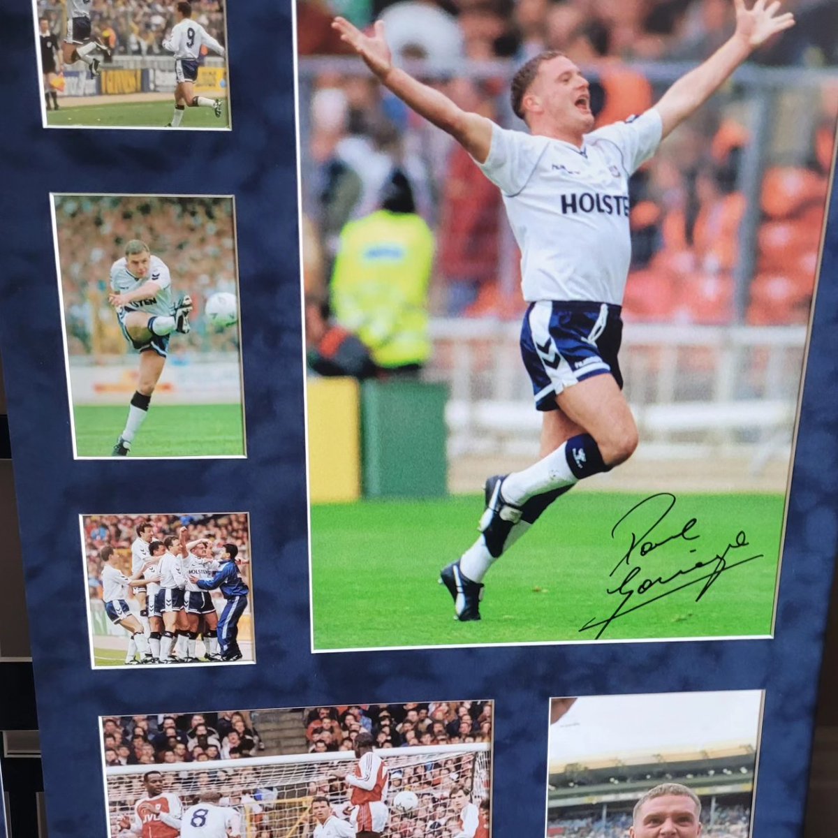 berti1976's tweet photo. A few more pieces ready for frames and to help raise money for the @DementiaUK  Charity on our Evening with Pat Jennings &amp; Alan Mullery at #DartfordFc  #Sept15 
#Gazza #Jennings #Mullery #Perryman #COYS #THFC #Spurs https://t.co/gHk7U8Xcpv