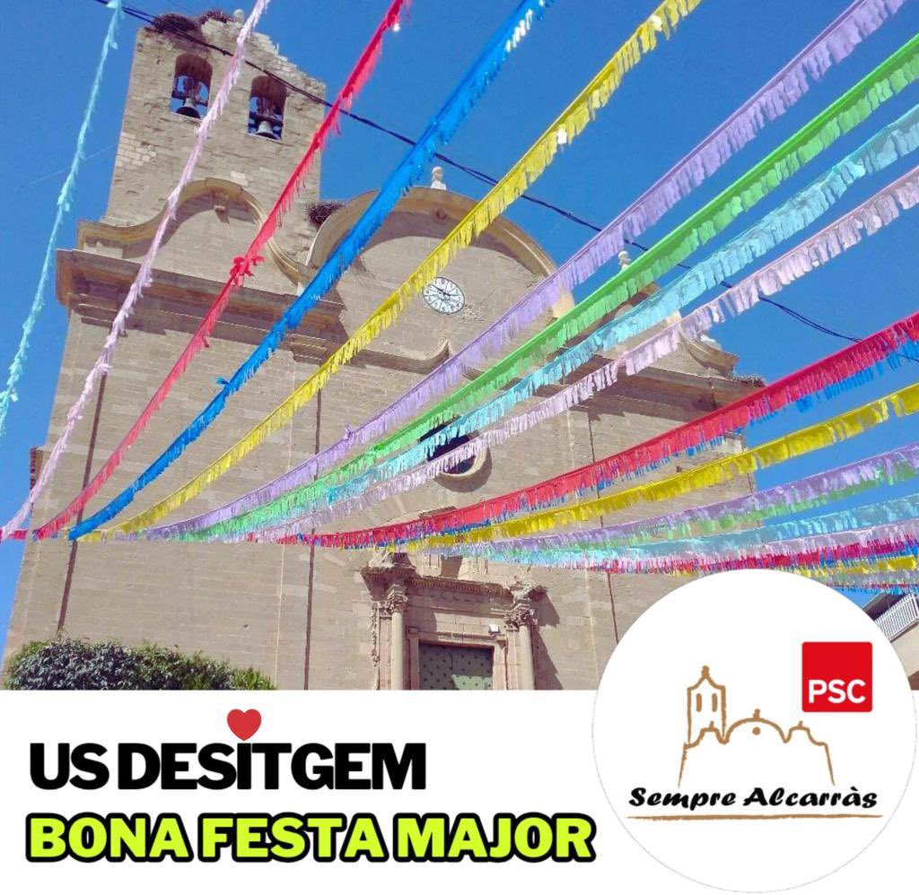 Alcarrassins, alcarrassines i a tots els visitants i amics d'Alcarràs, us desitgem bona festa major estiu 2023
#Alcarràs
#FestaMajor2023