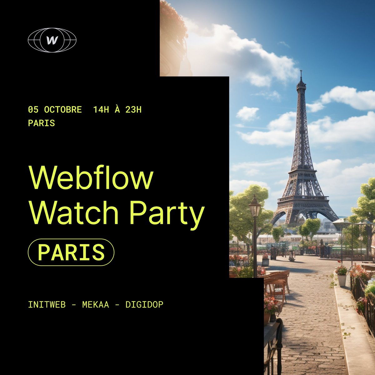 florian_bodelot's tweet photo. 📅 SAVE THE DATE!
And experience the very first #WebflowWatchParty in Paris on October 5, 2023!
🔗 https://t.co/Y4bSW7xNza
#WebflowConfWatchParty #WebflowConf https://t.co/s4Utj0cpzL
