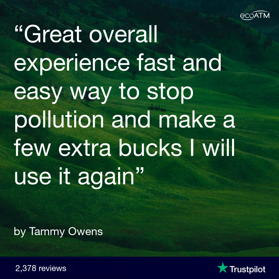 We love to hear directly from the folks who make ecoATM so awesome - YOU!! ⭐️⭐️⭐️⭐️⭐️ Want to leave a review? We'd love to know what you think and how we can make ecoATM your best option! -> trustpilot.com/review/ecoatm.…