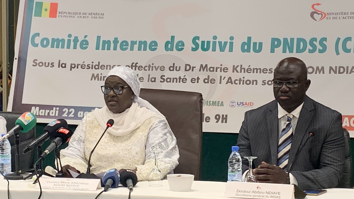 OMS_SENEGAL's tweet photo. 📢A l'heure de la 2ème Réunion 2023 du Comité interne de Suivi du #PNDSS, l'@OMS et les PTF renouvellent leur engagement pour relever les défis en matière du budget programme et pour l'atteinte des #ODD au 🇸🇳 https://t.co/vhKo2Csa0E