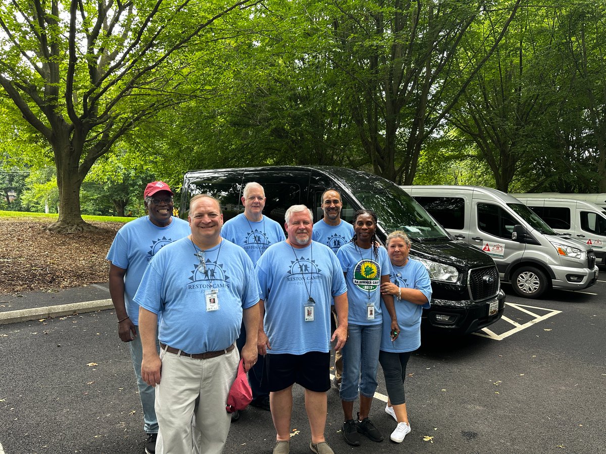 CampsReston's tweet photo. As we say goodbye to another summer at Reston Camps, we want to shout out our amazing van and bus drivers! They're an integral part of our camps and we can't thank them enough!

#RestonCamps #EnjoyReston #FXVA #Reston https://t.co/Rh1o0TQDFx