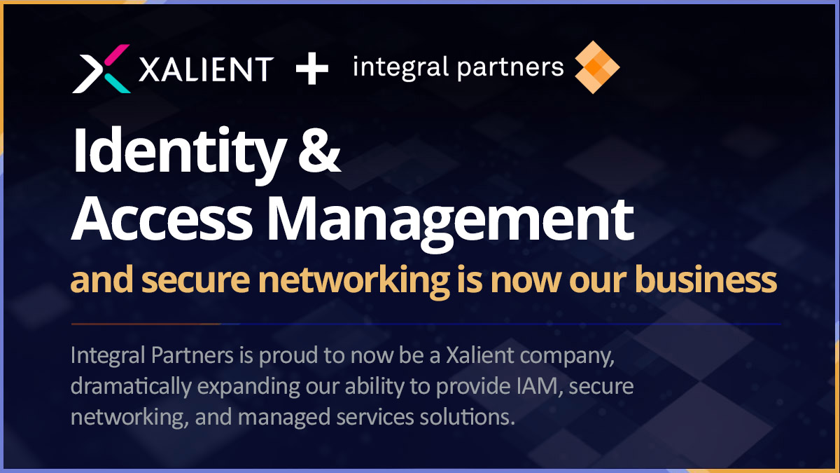 ipllc's tweet image. Exciting news! Integral Partners is now part of the Xalient family, dramatically expanding the services we provide (all frequently requested by our customers). This creates an integrated suite of Identity, secure networking, and managed services.🚀

MORE:  bit.ly/3KKVrXK