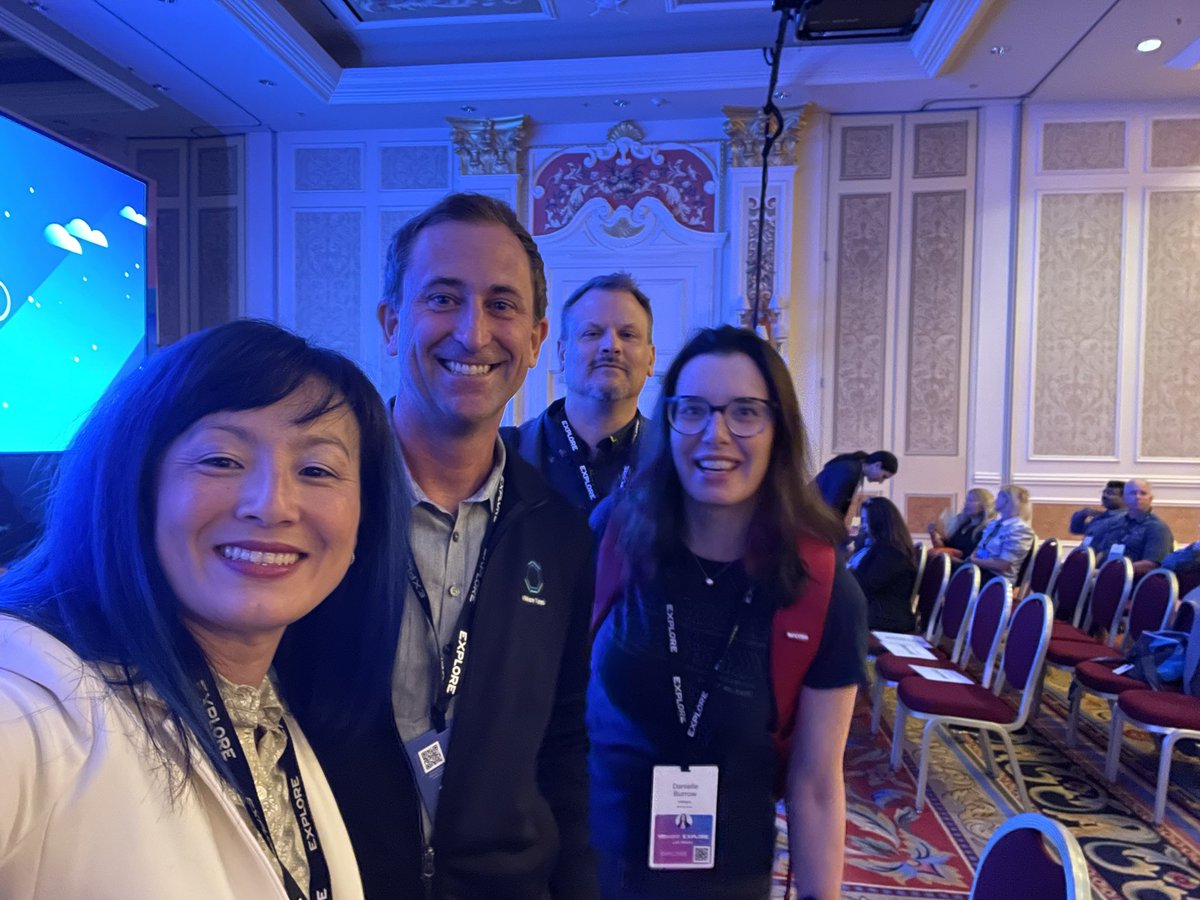 BettyJunod's tweet photo. 😁 about yesterday…the calm before the #SpringOne fun! #vmselfie with @DBurrow11 @dbbaskette and Ryan Morgan #VMwareExplore
https://t.co/2irM9WIFK5 https://t.co/0bRUS2DXYP