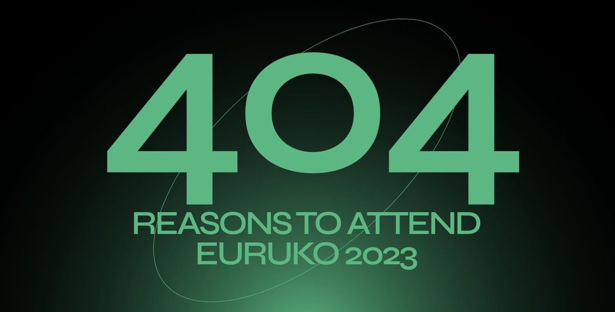 sergyenko's tweet photo. 3️⃣1️⃣ day until #Euruko2023
Don’t you think our 404 page for @euruko is the best from what you’ve seen before?
https://t.co/qcWg5ykpyx
Do you need an additional reason to attend? Comment in here 😎
#EurukoHeartBeat #EveryDay2PM https://t.co/Hw3lw4VBoF