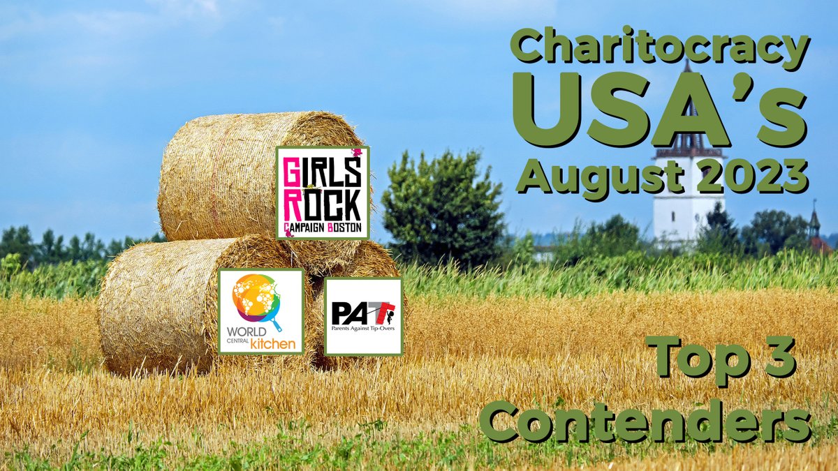 charitocracy_'s tweet photo. ❤️August's USA Top 3❤️
1. w/ 44%: @GirlsRockBos
2. w/ 29%: @WCKitchen
3. w/ 27%: @tipovers

Votes counted on 8/31, winner takes $1700! ❤️https://t.co/KXNQja1kGa #charitocracy #top3 https://t.co/cTlOs9yp88