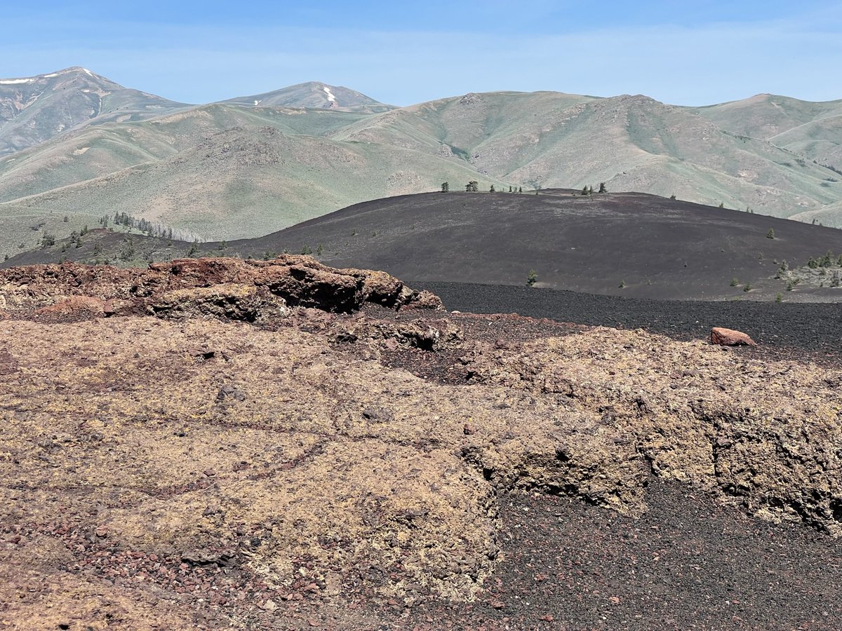 In the south central part of Idaho, suddenly there are 2000 year old lava fields. #cratersofthemoon. #arcoidaho #lava