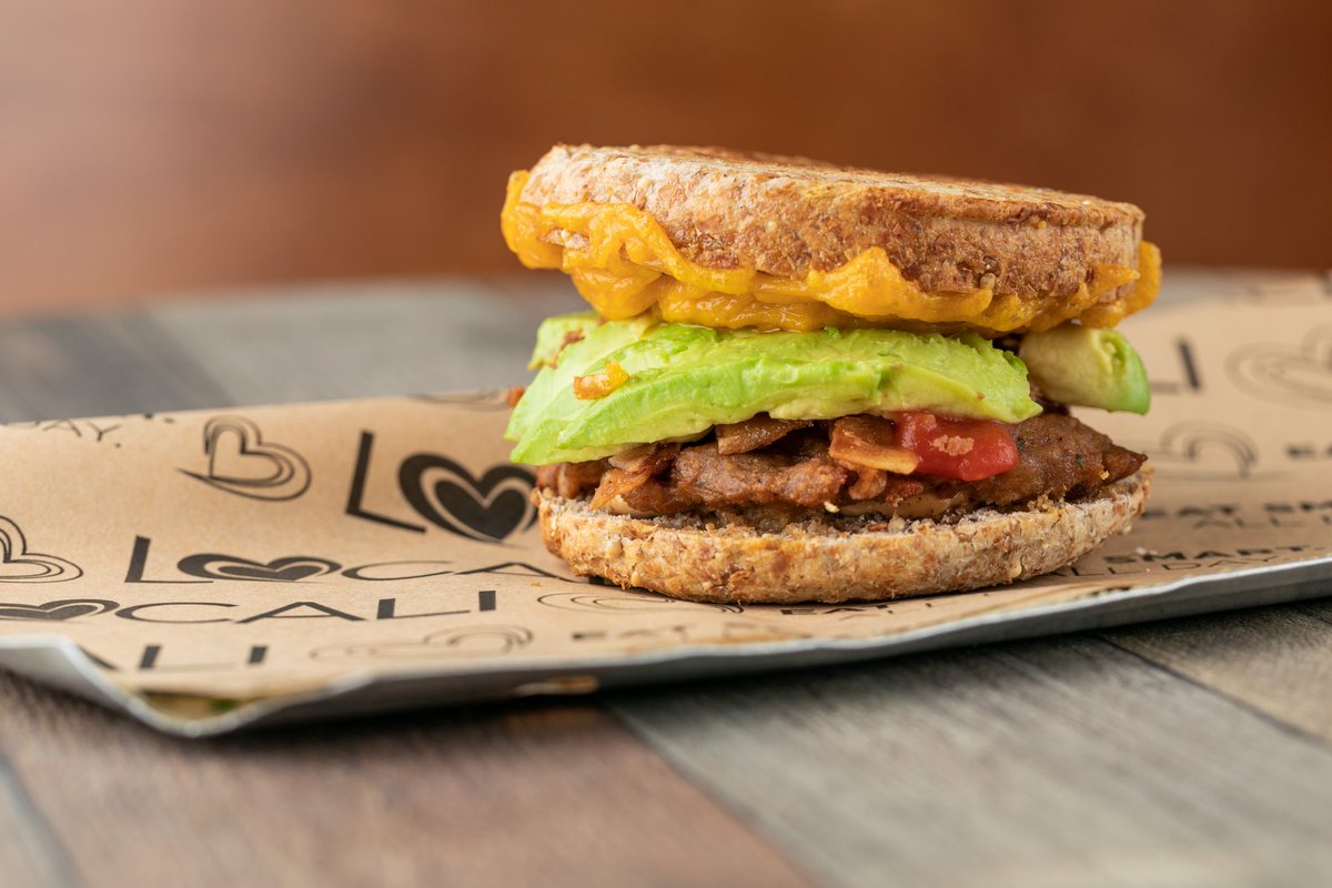 localiyours's tweet photo. Thanks for the review on our The Cadillac! We love it too!

"The Cadillac is an unforgettable breakfast sandwich with melty vegan cheese and crisp coconut bacon"
https://t.co/l0ZDS1Mjnv https://t.co/80FIPTrIF4
