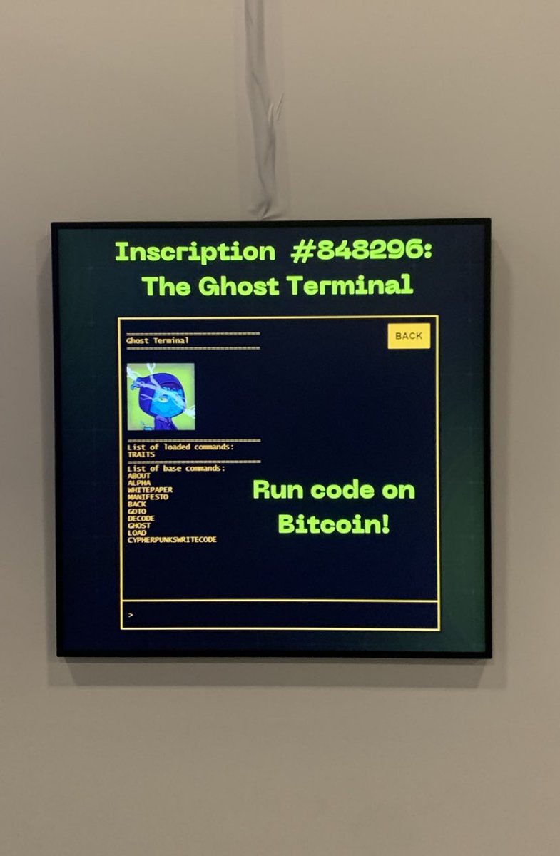 GhostsBtc's tweet photo. > GM to all the terminal enjoyers 🫡
#BitcoinMiami https://t.co/KWlhNKiL42