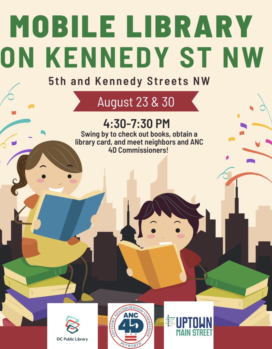 katejudson's tweet photo. Hope you can swing by! 

@UptownMainSt @petworthmainst @CMLewisGeorgeW4 @Janeese4DC @cmoney_htx @AmanTGeorge @Chrysmhc04 @petworthdcnews https://t.co/tjkKweeItr