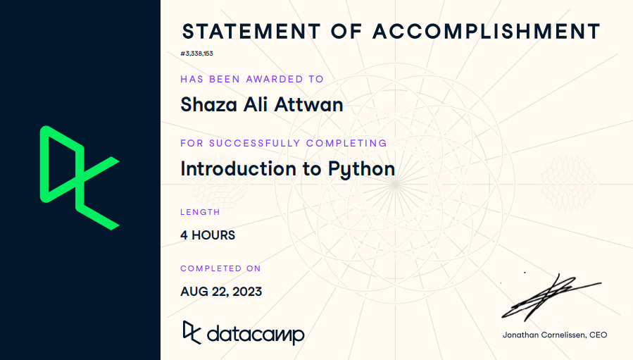 ShazaAlyOthman's tweet image. Who knew learning Python could be so entertaining? Thanks to #DataCamp, I&apos;m coding and clowning around at the same time! 🤡💻 #Python #FunLearning