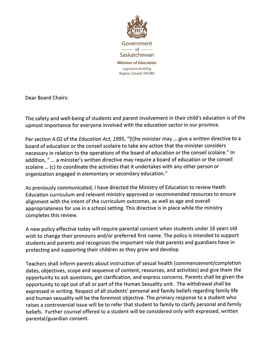 Government of Saskatchewan tweet media