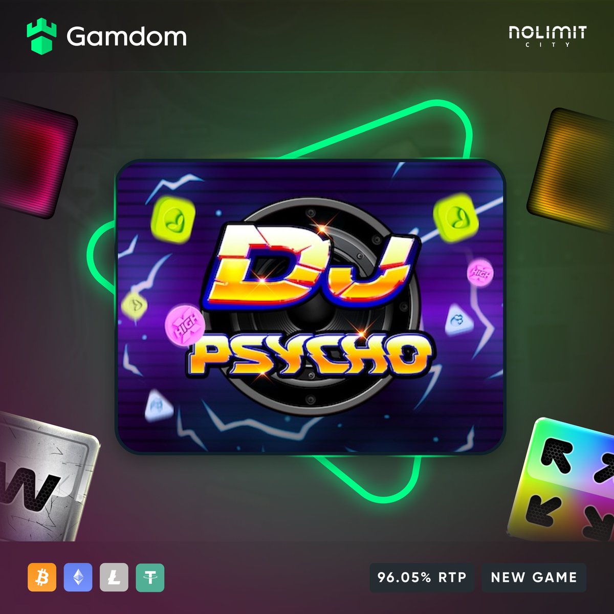 🎹 New Game: Dj Psycho 🎧

Get ready to dance with the devil in Nolimit City's high-octane game that's packed with unlimited win multipliers and a max potential win of 25,420x 🥁

-- 

Lucky Draw Bonus Buy #Giveaway to a lucky user!

💚+🔁 + Tag a Friend

--

Let's party! 🕺💃