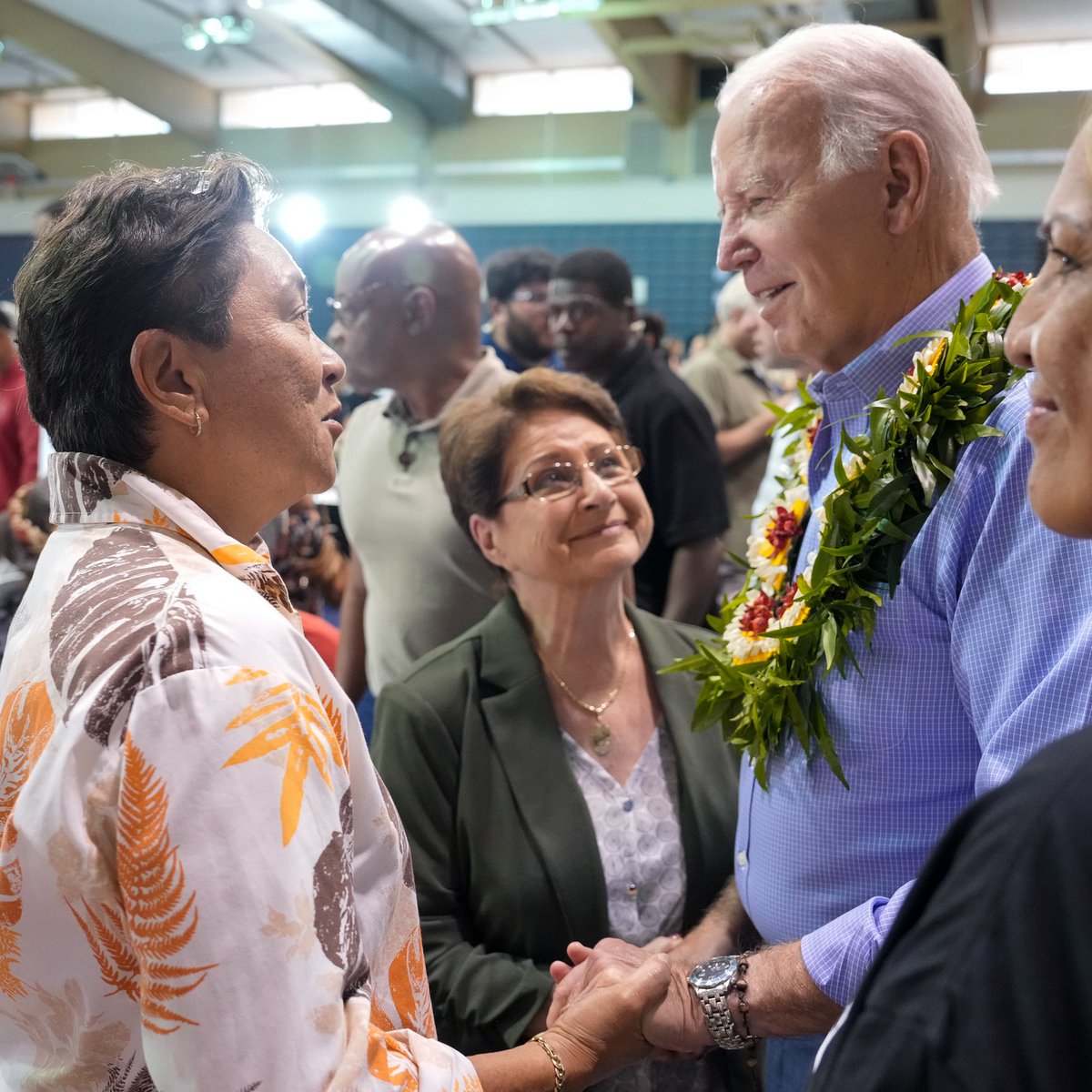 The people of Maui have shown incredible courage. 

The country grieves with you, stands with you, and we’ll do everything possible to help you recover, rebuild, and respect culture and traditions when the rebuilding takes place.