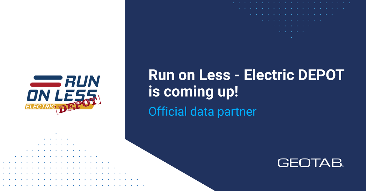 GEOTAB's tweet image. 🚛 Exciting times ahead! Geotab is proud to support @NACFE_Freight  and @RockyMtnInst  @RunOnLess – Electric DEPOT. We’re excited to learn how they have scaled their electric depots and infrastructure. For more information, visit runonless.com #ElectricFleet #RunOnLess
