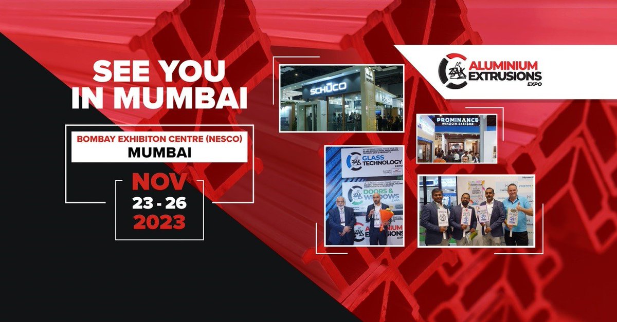 Alcircle's tweet image. 14th edition of ZAK Aluminium Extrusions Expo set to grace Bombay Exhibition Centre

🔗alcircle.com/news/14th-edit…

#ZAKAluminiumExtrusionExpo #BombayExhibitionCentre #aluminium #expo #aluminiumevents #alcirclenews #ALCircle