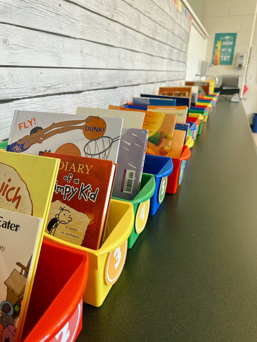 Our book bins are starting to fill up! We are making some great choices☺️📚 #Empower95 #BetterTogetherD95