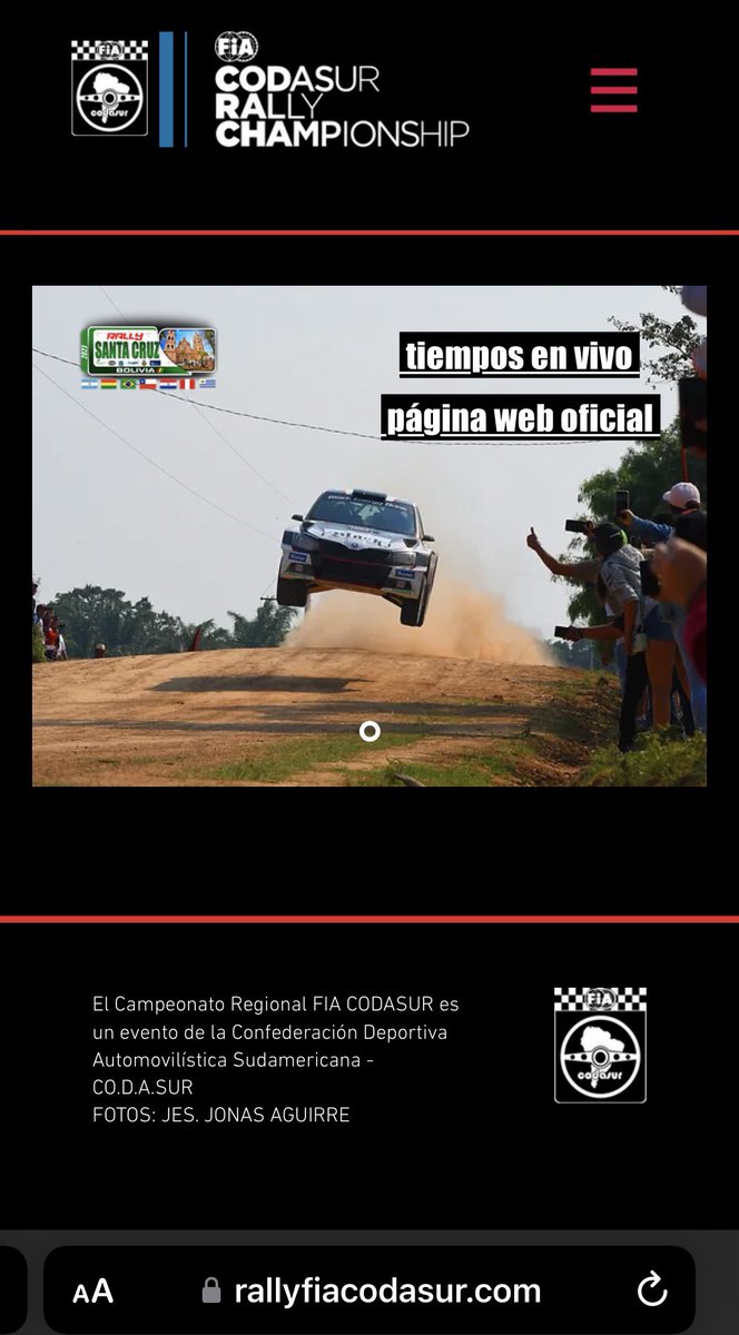 rally fia codasur tweet media