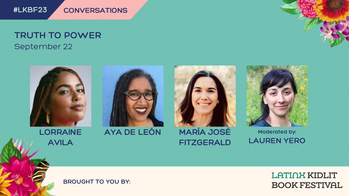 Psst. Hey, you. Have you seen the conversations we’re going to have during this year’s festival? Click to save the date for this session with <a href="/MariaJoseFitzg2/">Maria Jose Fitzgerald</a> <a href="/lorraineavila_/">LA</a> <a href="/AyadeLeon/">Minister of ClimateJusticeFiction Propaganda🇵🇷</a> &amp; <a href="/lauren_yero/">Lauren Yero</a> 

Save the date, &amp; for more info:
latinxkidlitbookfestival.com/2023-festival/…