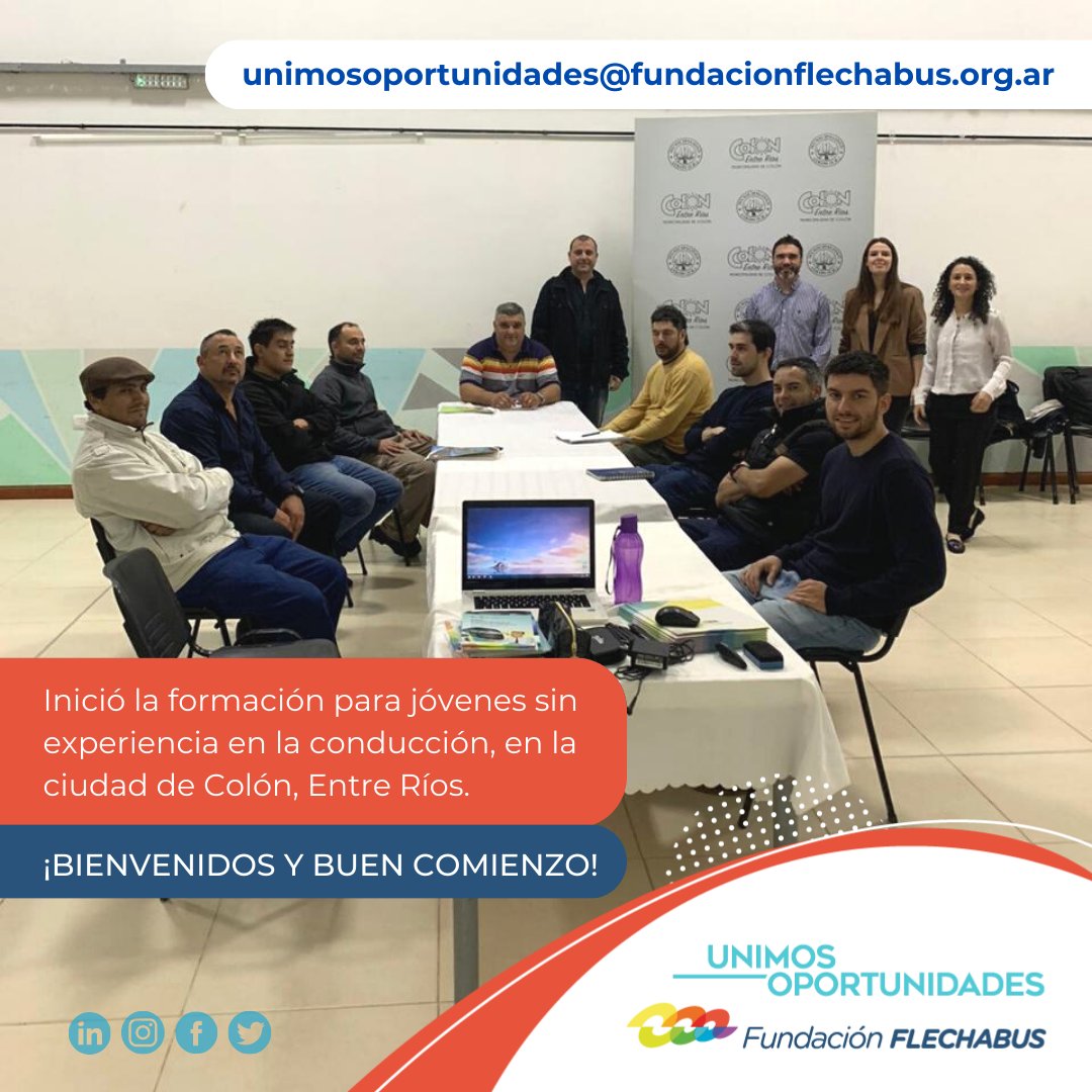 🔴El jueves 17/8, dio inicio la formación para jóvenes sin experiencia en la conducción profesional, en la ciudad de Colón. Ésta se desarrolla en la Casa del Bicentenario, en un ambiente relajado para los que los participantes puedan generar conocimientos y compartir experiencias