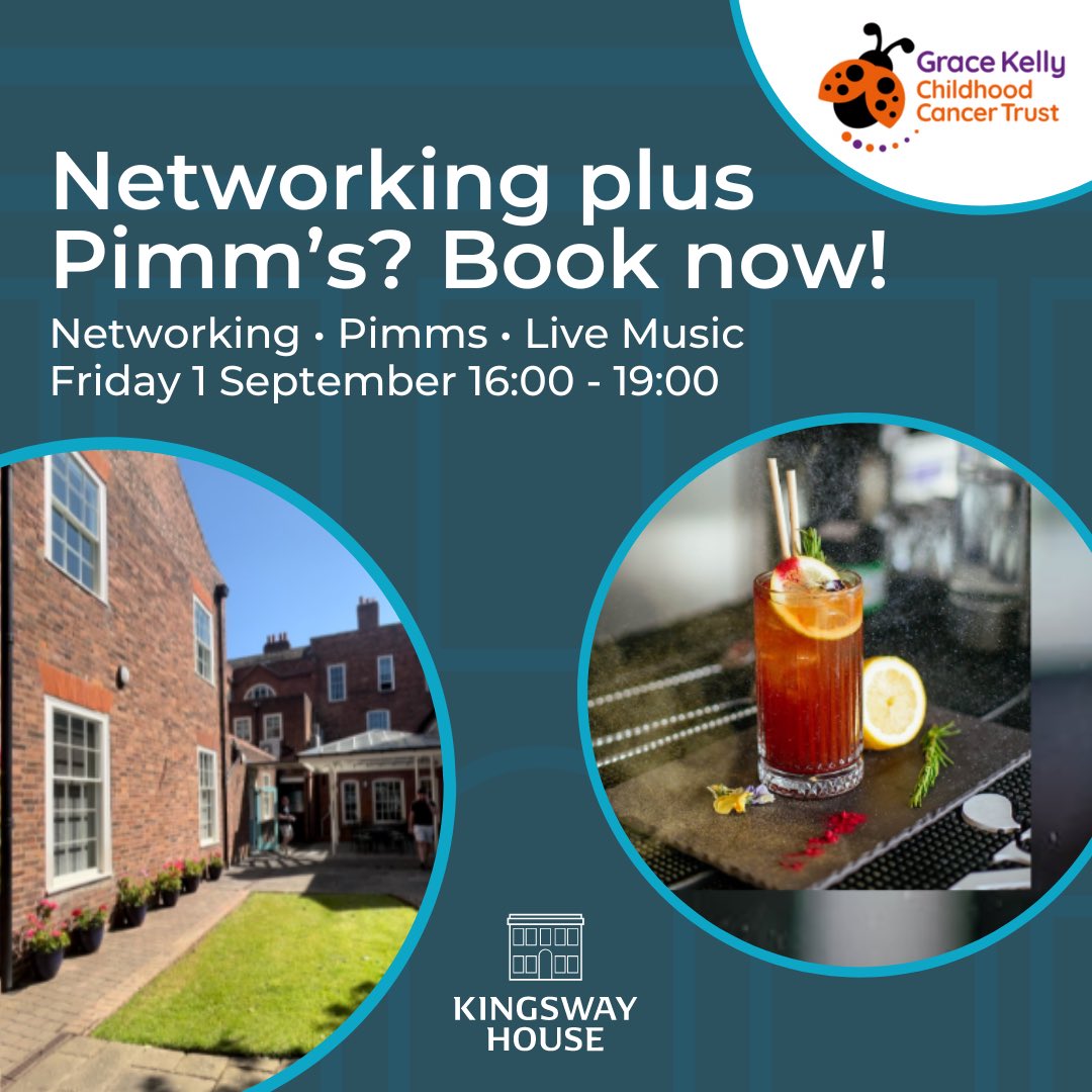 🎙️⭐️ Latest on summer networking event!!!

tinyurl.com/Kingswaysummer…

Proud to support 🧡 Grace Kelly Childhood Cancer Trust

When: Friday 1st September 4pm – 7pm
Price: £15:00 per ticket 
Extras: *Pimm’s included

#networking #event #charity #business #coworking #worcestershire