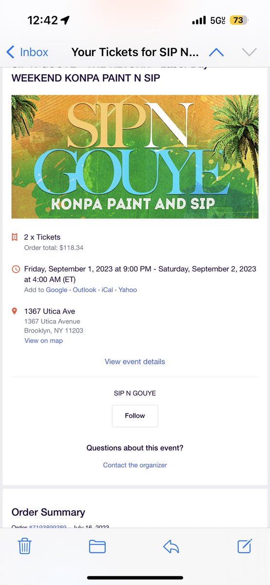 St3phJaY's tweet photo. @eventbrite I paid for an event that was cancelled. I received an email confirm this and that I would be receiving a refund within 7 days. It is now the 8th day and I have not received anything. Furthermore, I tried emailing the organizer but it bounced back. https://t.co/rJxL1wkSkL