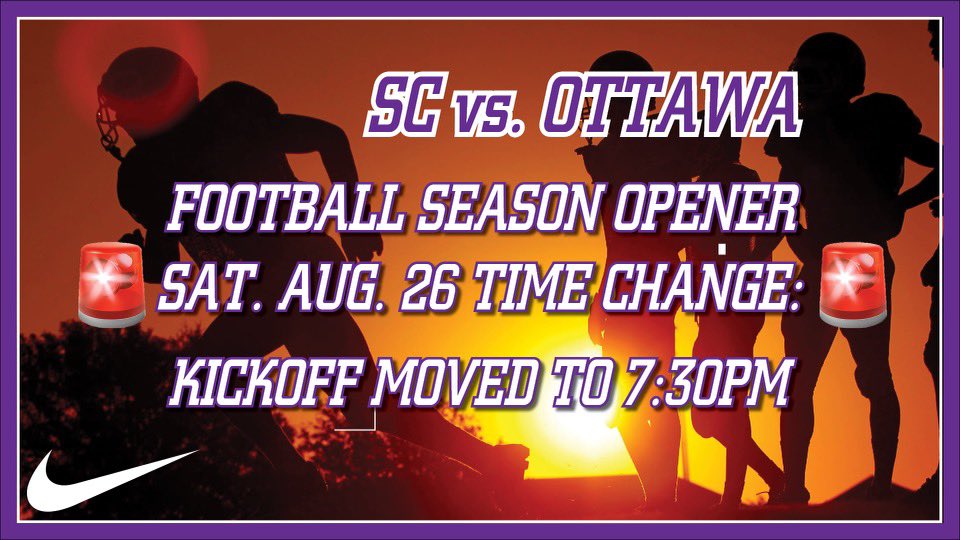 BuilderFootball's tweet photo. Home Opener Time Change https://t.co/6wMfcCJPJS