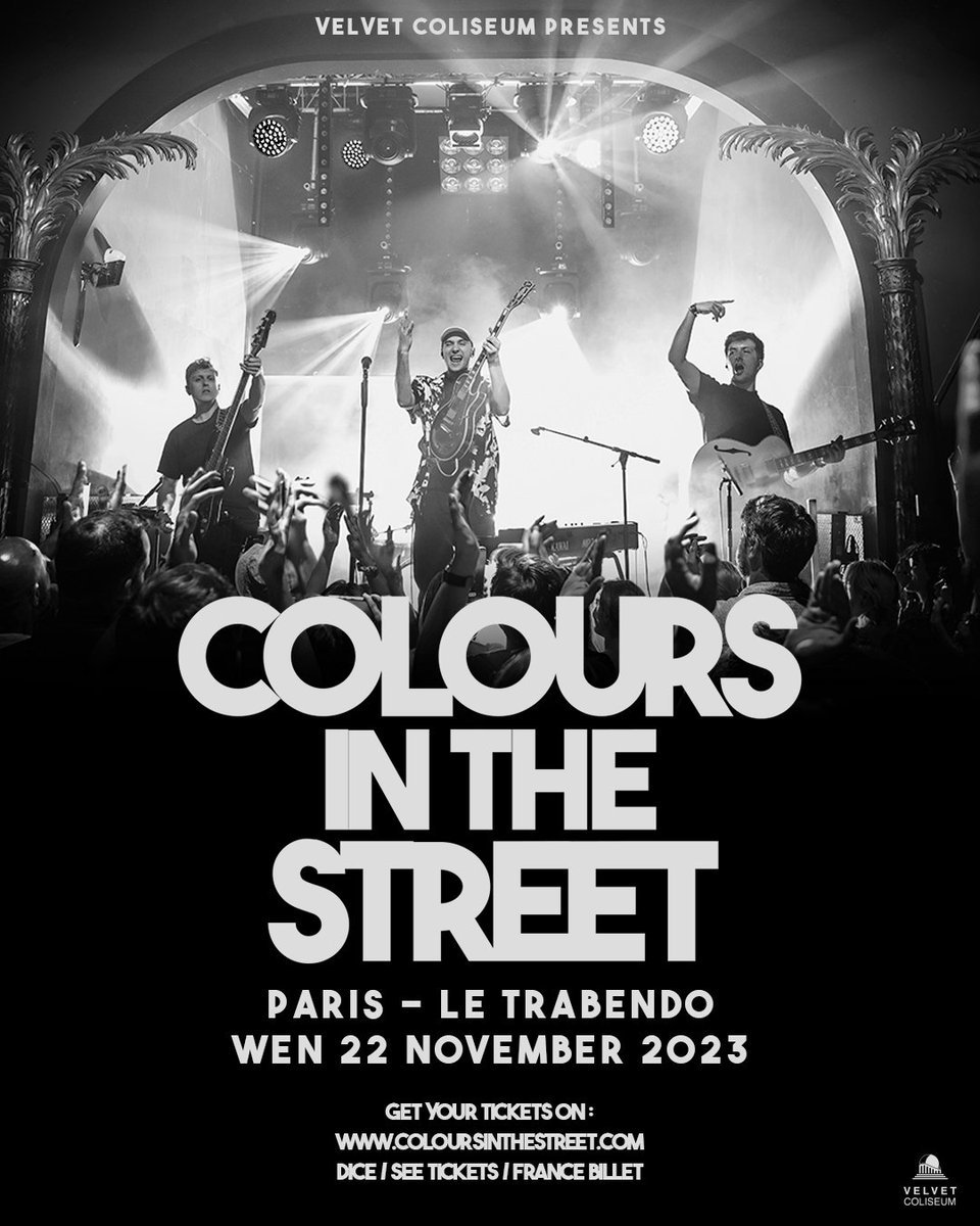 PARIS! Rendez-vous dans 3 mois pour retourner @letrabendo avec nous! 🔥

Réservez vos places sur coloursinthestreet.com

On a remis des billets au tarif réduit "Super Fan", que vous pouvez choper en vous inscrivant à notre newsletter. 

Let's go les amis, on compte sur vous 🤍