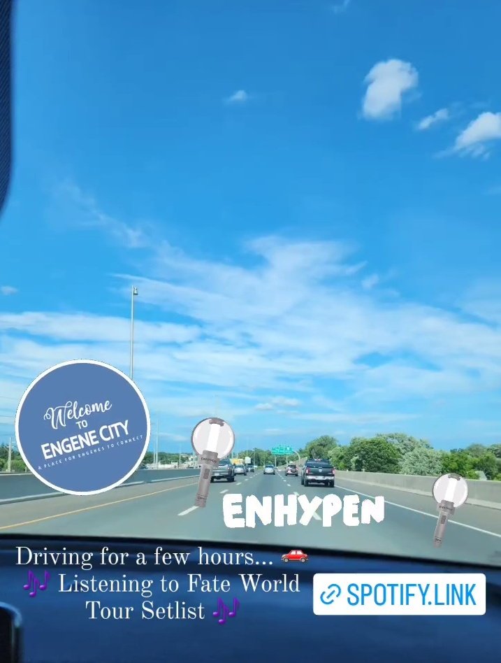 enhypennewyork's tweet photo. Team member is driving 🚗 for a few hours and listening to Fate World Tour Setlist 🎶
 #EN_WORLDTOUR_FATE #ENHYPEN #엔하이픈 #ENGENECITY 

▶️ https://t.co/3pNEgJfmHu

@ENHYPEN @ENHYPEN_members @enhypennewyork https://t.co/IwsPEM2ny1