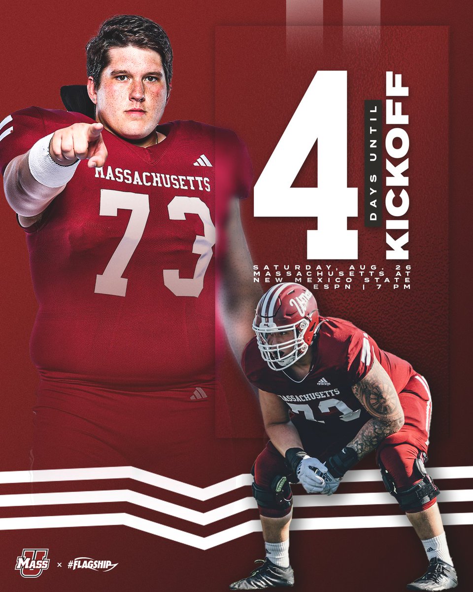 UMassFootball's tweet photo. 4️⃣ More Days‼️

#Flagship 🚩 https://t.co/AVLfJ8EAMD
