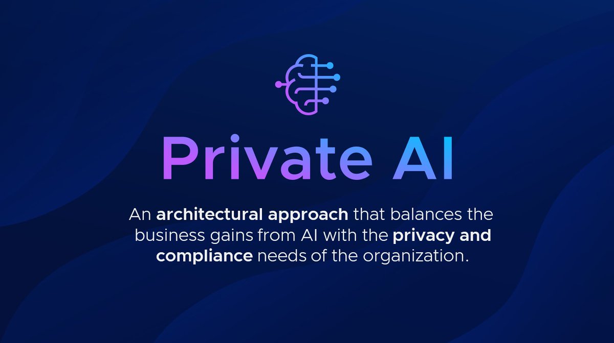 The answer to gen AI challenges? #PrivateAI, an architectural approach that balances the business gains from AI with the privacy and compliance needs of the organization.
