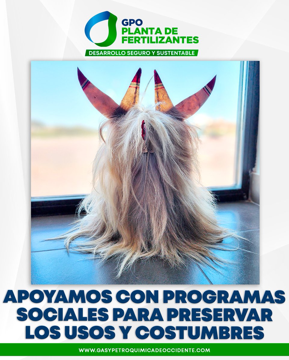 En GPO Planta de Fertilizantes apoyamos con programas sociales para preservar los usos y costumbres que reflejan nuestro compromiso de colaboración a largo plazo con la comunidad.
.
.
.
#GPOtopolobampo #PlantaDeFertilizantes #DesarrolloSeguroySustentable #Comunidad