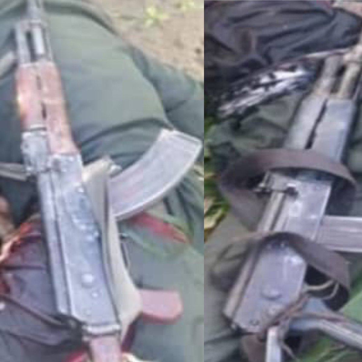 HQNigerianArmy's tweet photo. TROOPS FOIL IPOB/ESN ATTACK IN IMO, AMBUSH INSURGENTS IN ZAMFARA...As BH Surrenders with wife

Troops of 34 Artillery Brigade, operating in 82 Division Nigerian Army, Area of Responsibility have foiled an attack by Indigenous People of Biafra and its armed affiliate, Eastern Security Network (IPOB/ESN) on its Forward Operating Base at Ukwuorji, along Owerri - Onitsha expressway. 

The irredentist fighters attempted the attack on the troops on 20 August 2023, but met their waterloo, when they came under the superior firepower of the vigilant troops. The troops neutralized one of the fighters, while 2 others were arrested, as others fled. 

Items recovered at the scene of the shootout, include one vehicle,  one mobile phone, one machete, nine empty cases of expended 7.62 mm Special Ammunition and one empty case of expended 12.7mm Ammunition.

In another development, following troops' aggressive combat operations against insurgents in the north east , one Boko Haram fighter alongside his wife surrendered to troops of 26 Task Force Brigade Garrison in Gwoza. Items recovered from the terrorist, include one AK 47 Rifle and 10 Live rounds of 7.62 mm Special Ammunition. 

In a separate operation on 21 August 2023, troops of 1 Brigade Garrison, operating  under 8 Division, Area of Responsibility, while acting on actionable Intelligence, ambushed insurgents who were on a mission to attack Bobo Village in Talata Mafara Local Government Area of Zamfara State. In a fierce fight with the insurgents, troops eliminated two of the criminals and recovered two AK 47 Rifles and four motorcycles.

The Nigerian Army enjoins all law abiding citizens to support its operations to enhance security across the country. 

ONYEMA NWACHUKWU
Brigadier General
Director Army Public Relations
22 August 2023