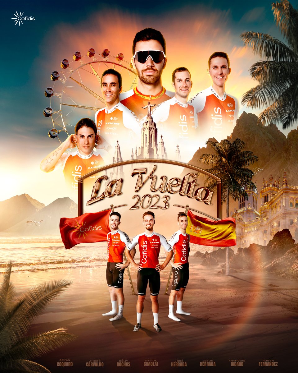 Ils sont prêts ! 👊 Rendez-vous samedi à Barcelone pour le dernier Grand Tour de la saison avec une équipe prête à chasser les étapes ! ⤵️ equipecofidis.com/fr/actualites/… #CofidisMyTeam #LaVuelta23