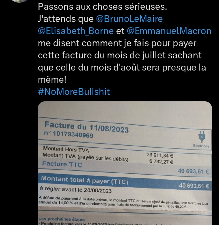 x4_mat's tweet image. Du nouveau sur cette fameuse facture d'électricité.
Avec plus de 600 000 vues en 24h, EDF m'a contacté par téléphone. Ça suit son cours.