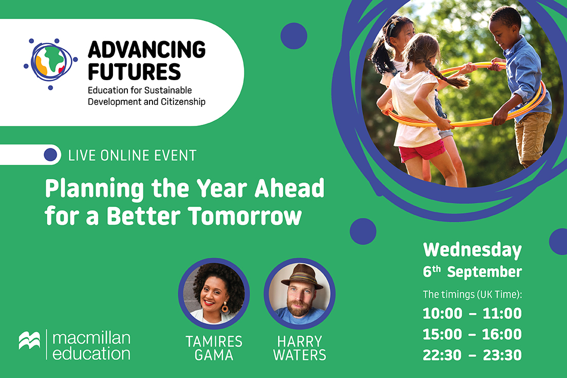 MacmillanELT's tweet photo. Get your #backtoschool preparation off to a flying start. Join us for our first live online event of the school year to get new ideas for key #UN days with @Renewablenglish &amp; Tamires Gama 🤗 

Register here ▶️ https://t.co/l5FeqCGGzh

#TeachEnglish #AdvancingFutures https://t.co/Ji8EPk2Zr8