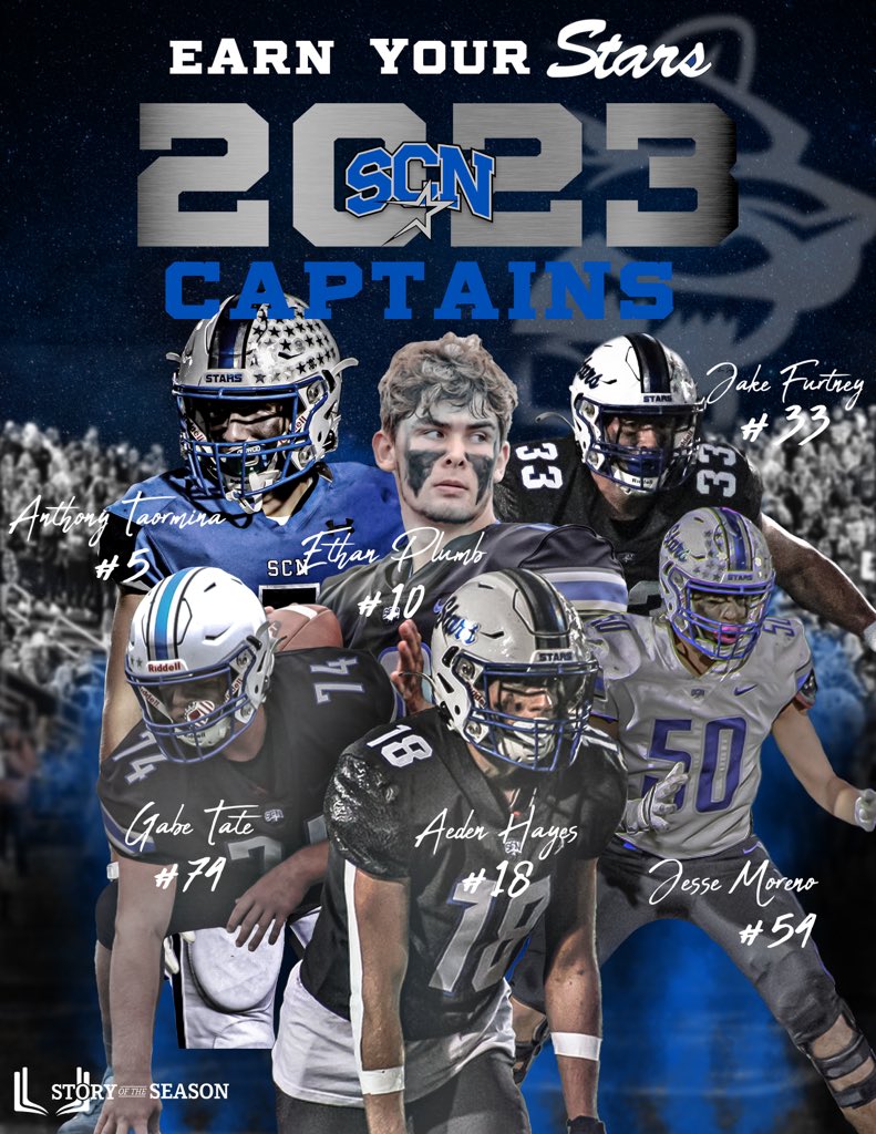Its honor to work with all of our @SCNFBplayers and be led by this fantastic group of leaders Congratulations to our 2023 Captains Jake Furtney Anthony Taormina Jesse Moreno Gabe Tate Aedan Hayes Ethan Plumb @scn4th_Phase @Cover4SCN
