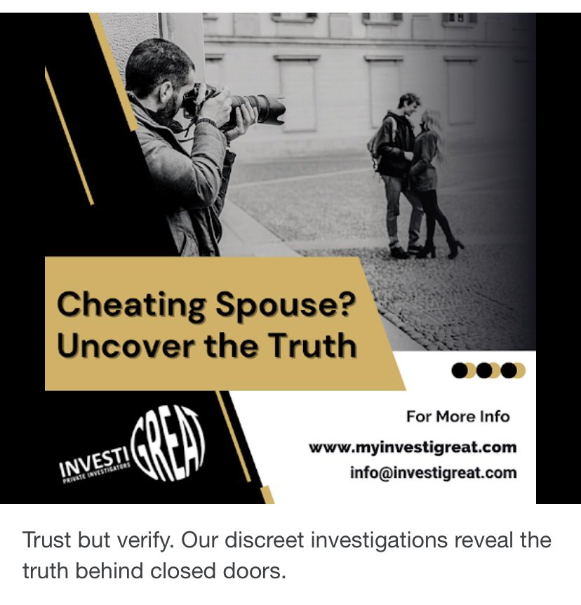 Call us - 718-412-1845 or 860-899-1710. Text us - 718-309-1269. #cheaters #infidelity #privateinvestigator #queens #brooklyn #bronx #nyc #connecticut #investigreat #ny