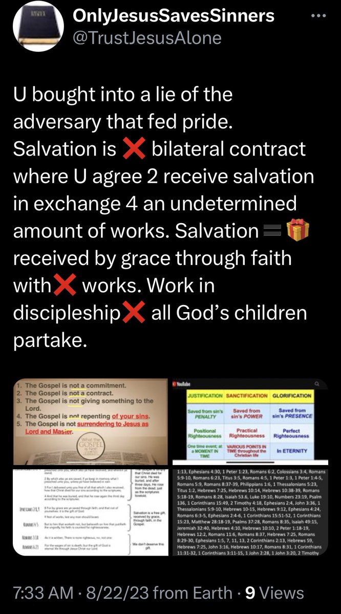 virtuosamujer31's tweet photo. @DejesuDoulos @ManEatsBible @breaaaannaaaaa @FaithOnlySaves @zealouslyobey @dearlyseye @TrustJesusAlone @KJVliteracy @faithwillsaveu This wolf is out on a mission, to lead the sheep astray and destroy, like his daddy.
#deciever #wolfinsheepsclothing https://t.co/CQajKPYJJI
