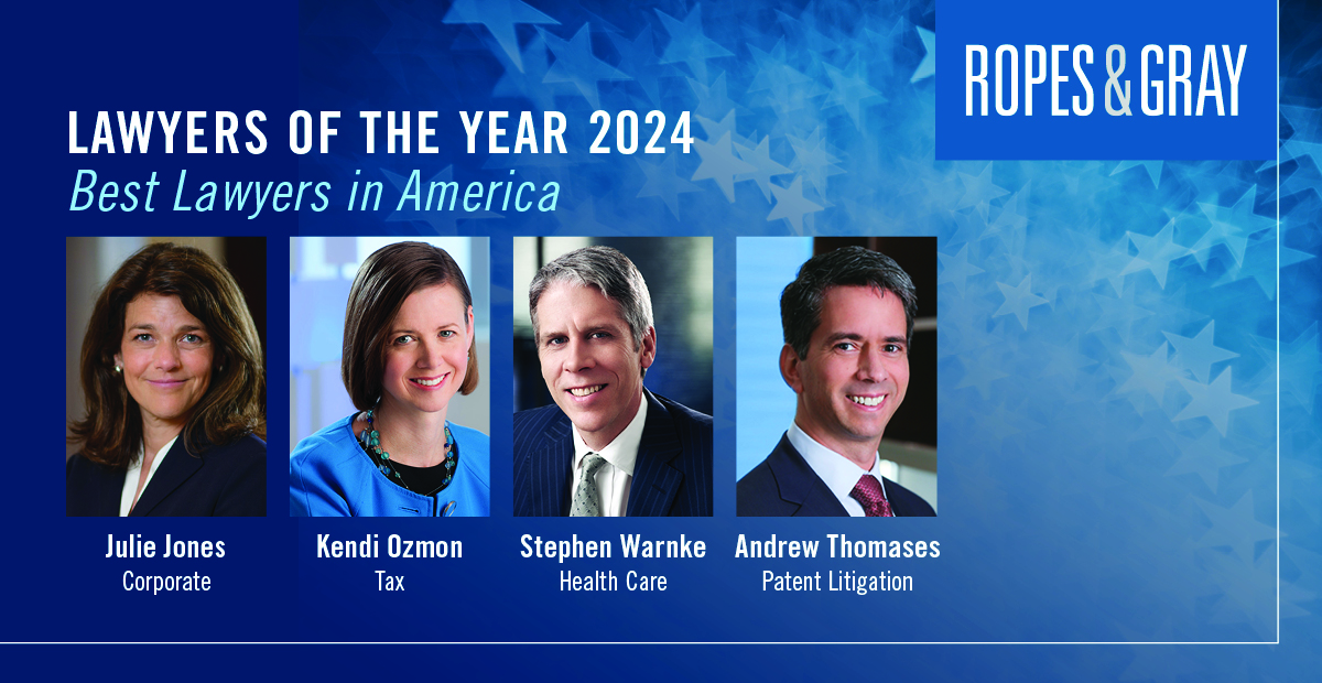 Congratulations to Julie Jones, Kendi Ozmon, Stephen Warnke and Andrew Thomases on being named among Best Lawyers in America's 2024 “Lawyers of the Year” in their respective practice areas. bit.ly/47EH6pn