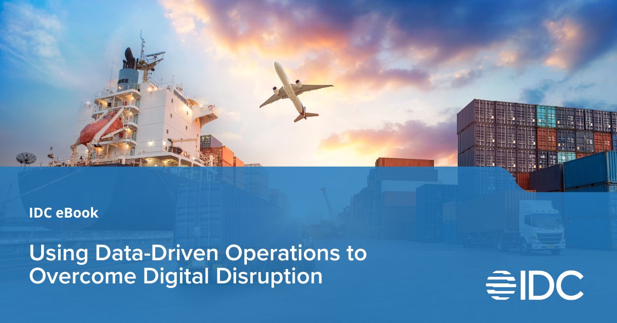 IDC's tweet photo. Organizations that build their technology investment strategies around data-driven operations will thrive in the face of digital disruption. Download our latest eBook. https://t.co/QwG4KYMpPw #DDO #IDC_FutureofOperations https://t.co/xTv9kVA4mH