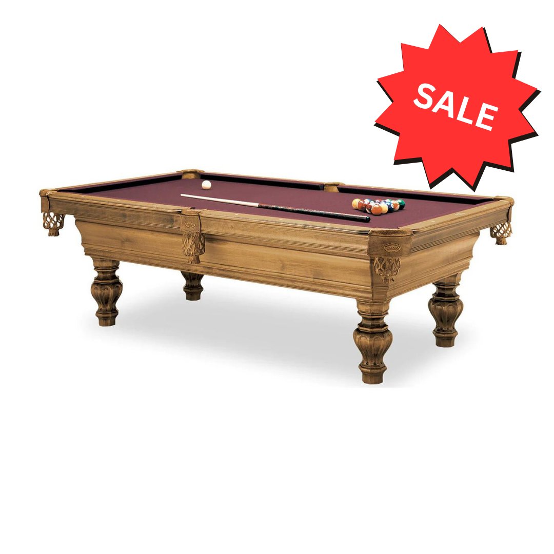 The Wentworth pool table is made from solid wood and features routered paneled cabinet design with classic tapered legs with routered detail. All Olhausen pool tables are hand-crafted in Portland, TN , U.S.A. and feature Accu-Fast Cushions and a Lifetime Warranty.