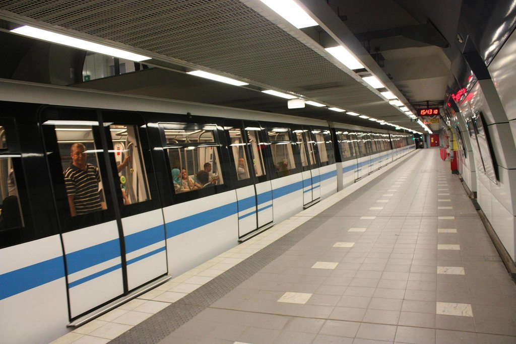 Public transportation in Algiers, Algeria. 

📍 Algiers Metro Station.