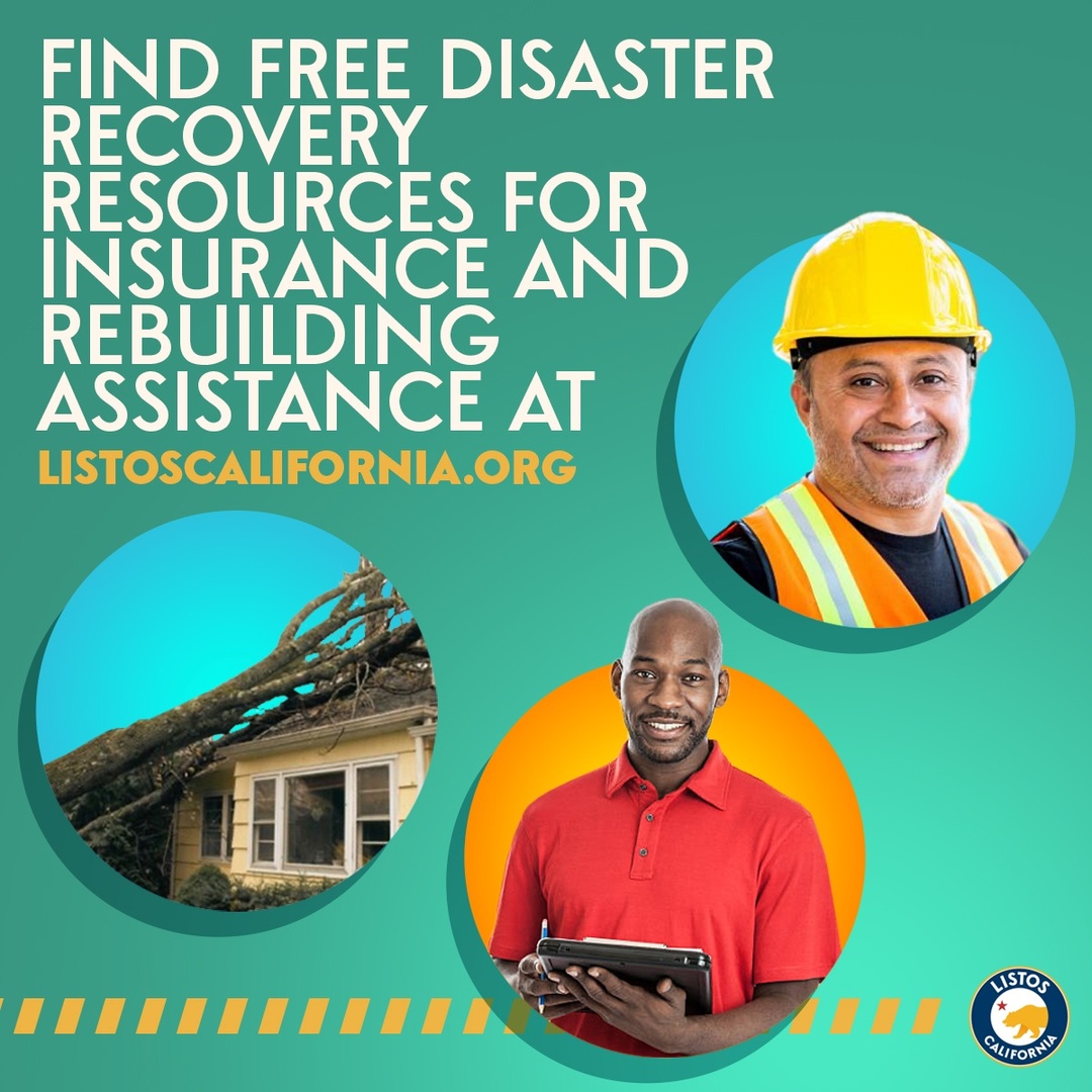 ListosCA's tweet image. If you're experiencing insurance claim handling delays or need information on hiring a licensed contractor or verifying their license after #TropicalStormHilary, we've got you covered. 

Find emergency assistance and free resources at listoscalifornia.org/recovery.